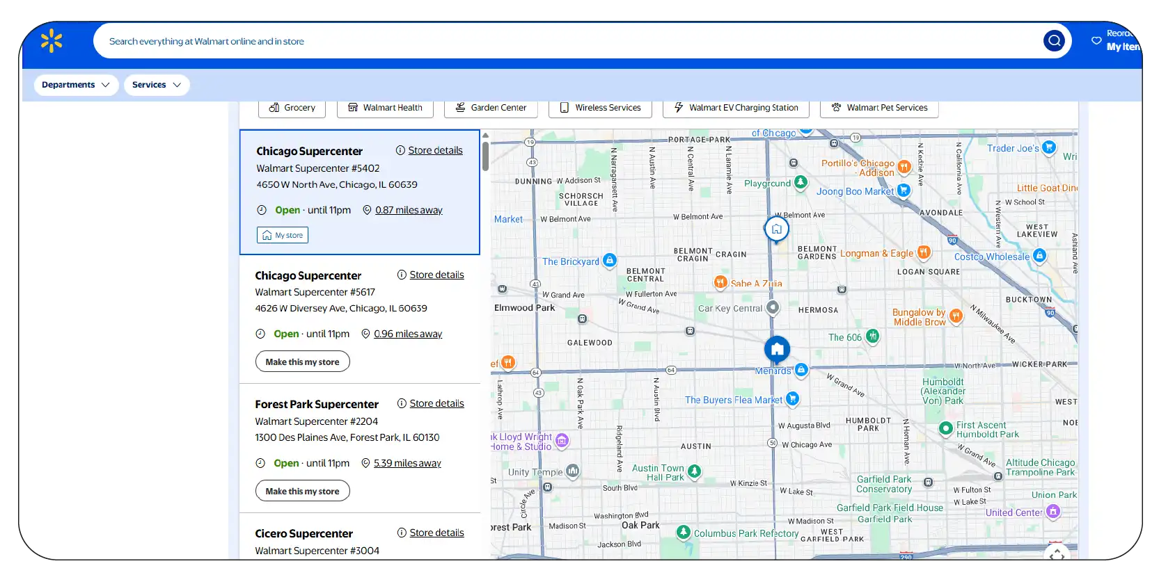 Integrating E-commerce Data with Store Locations
